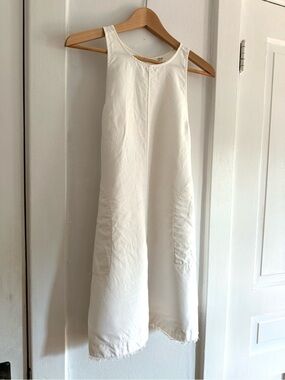 Wilfred ‘Trompette’ linen- blend dress in white